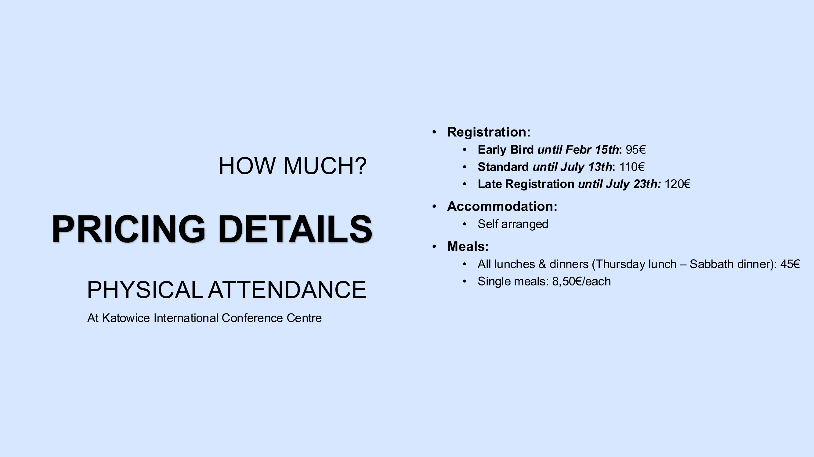 Pricing